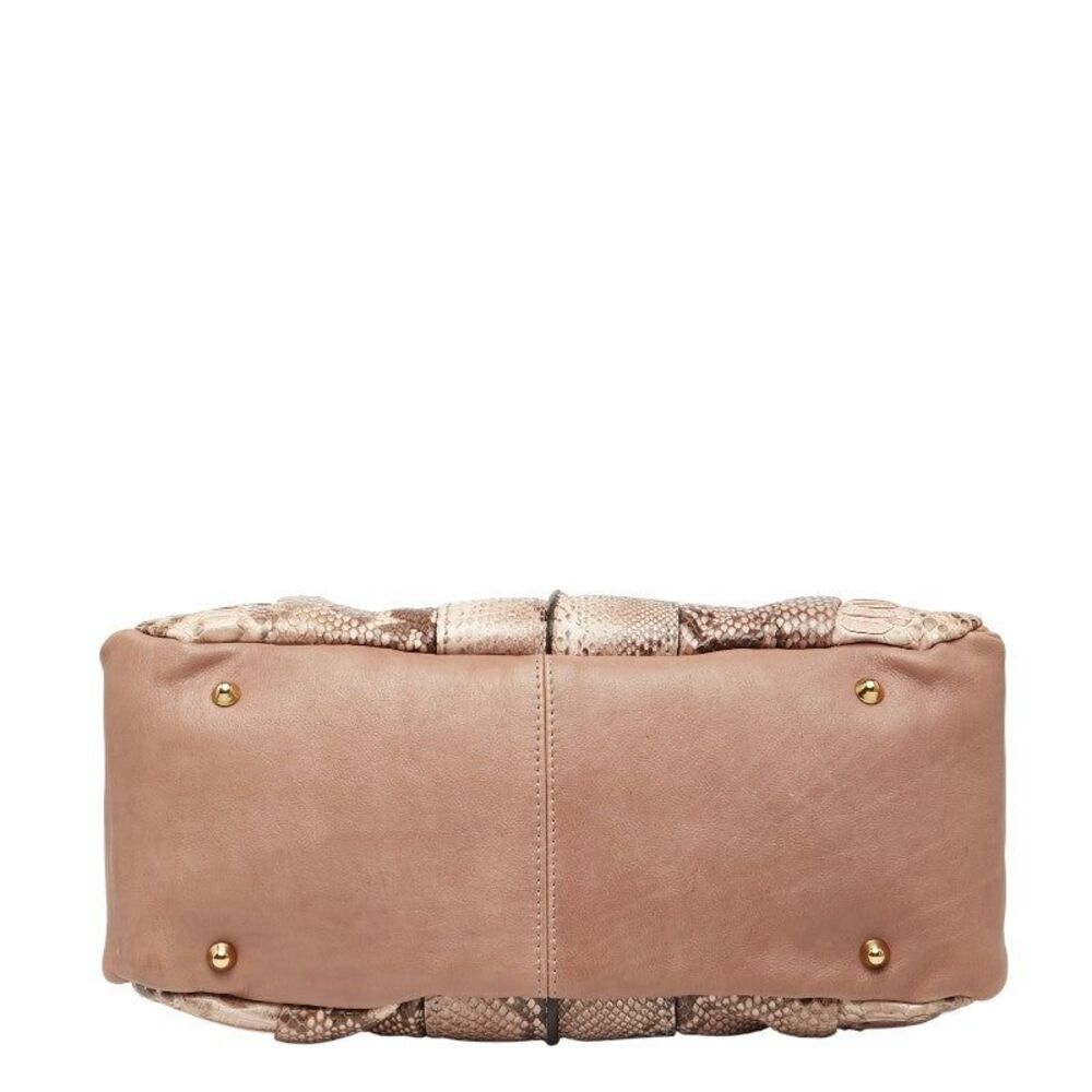Chloe Python Leather Handbag - image 4